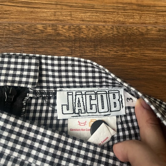Classic Vintage Jacob Y2K Gingham Mini Skirt Whimsigoth Grunge Preppy Fairy - Picture 8 of 8